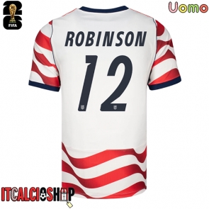 Stati Uniti Miles Robinson #12 Prima Maglia Mondiali 2026 Manica Corta